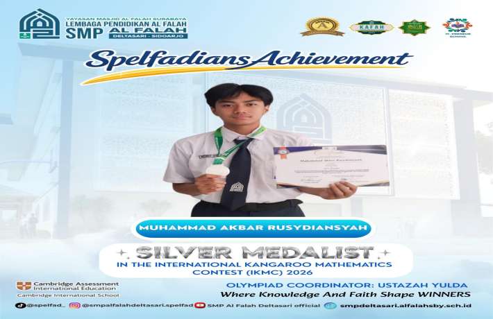 Muhammad Akbar Rusydiansyah Silver Medalist In The International Kangaroo Mathematics Contest (IKMC) 2026