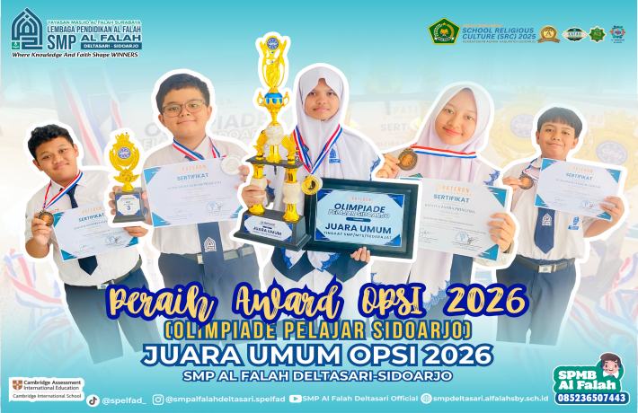 SMP Al Falah Deltasari Borong Prestasi di OPSI 2026, Arunie Raih Juara Umum