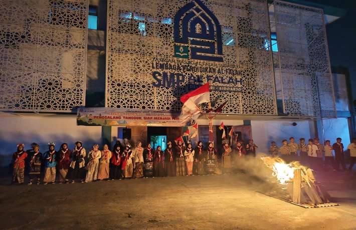 SMP Al Falah Deltasari Sidoarjo Gelar Kemah dan Lomba Tingkat 1, Cetak Generasi Pemimpin