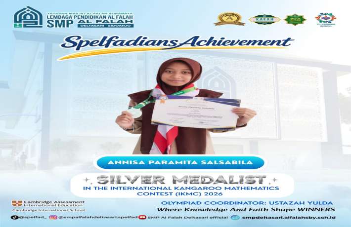 Annisa Paramita Salsabila Silver Medalist In The International Kangaroo Mathematics Contest (IKMC) 2026